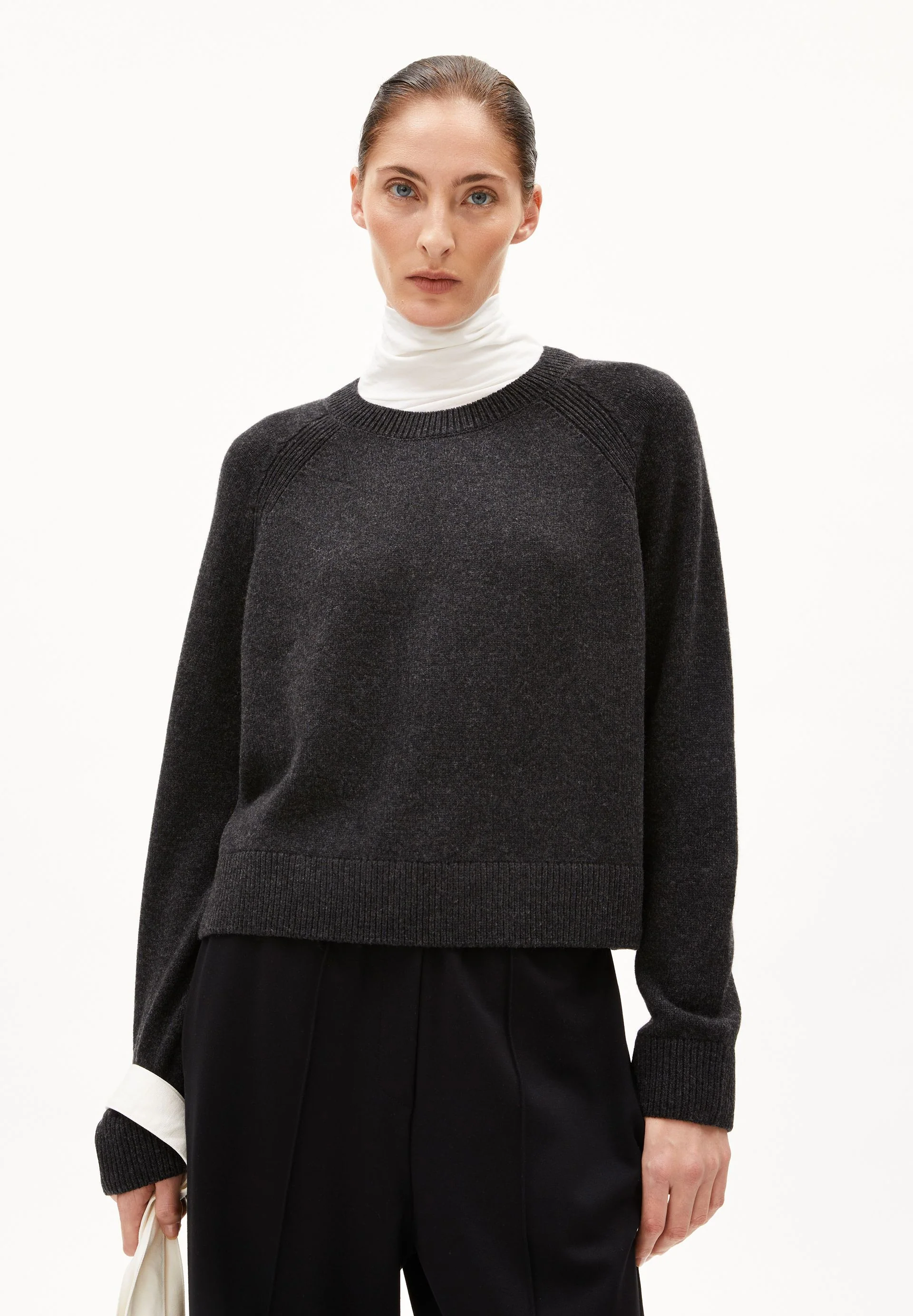 DILIRIAA REGLANA STRICKPULLOVER | steel melange