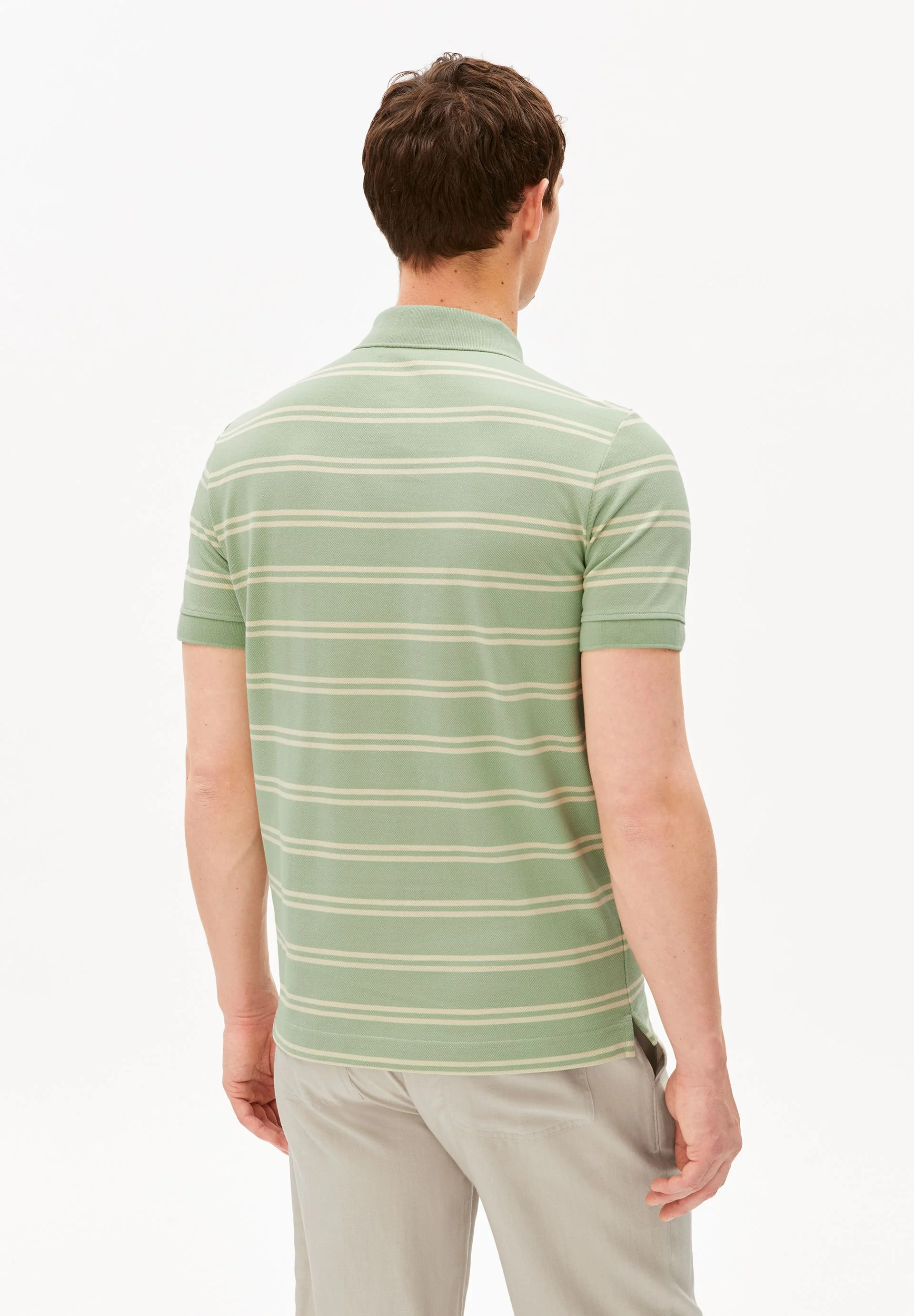 GESTREIFTES POLOSHIRT | foam-oatmilk - Image 2