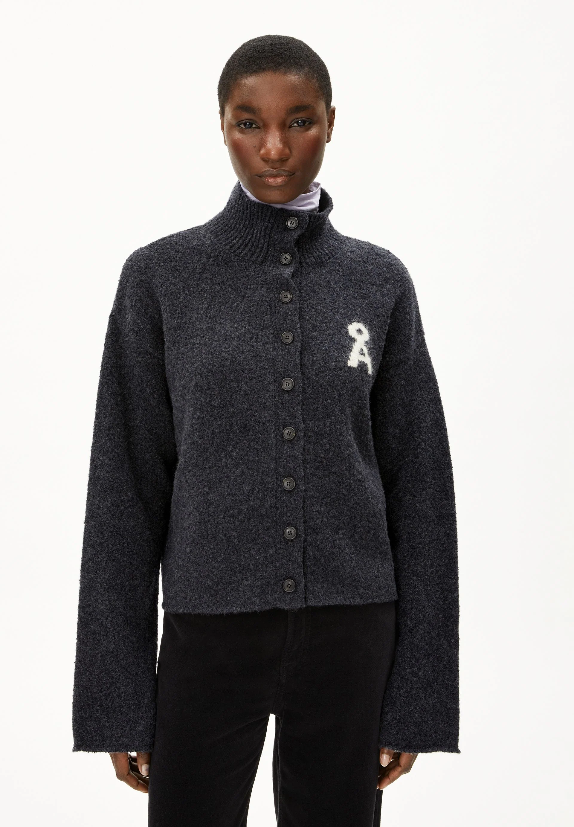 ICONIC Å RAMONAA BOUCLÉ | steel melange-oatmilk