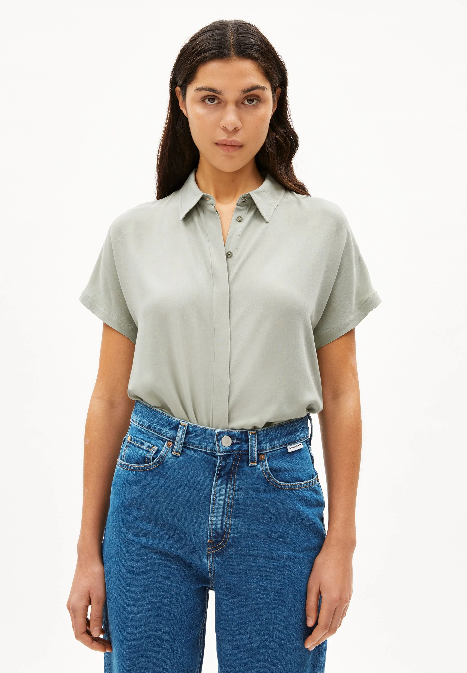 LARISAANA BLUSE | seagreen