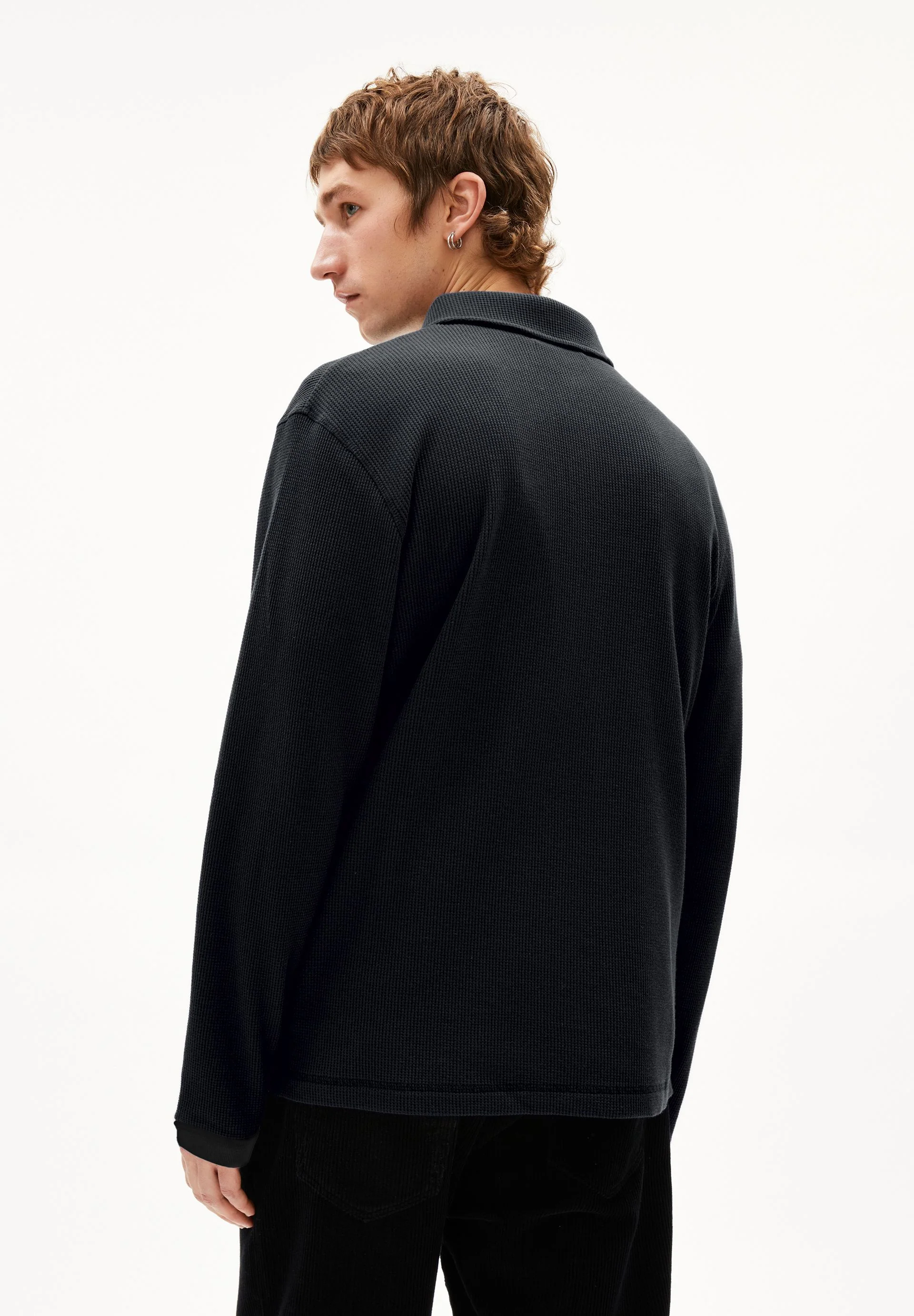 MAARKOS LS WAFFLE ZIP | black - Image 2
