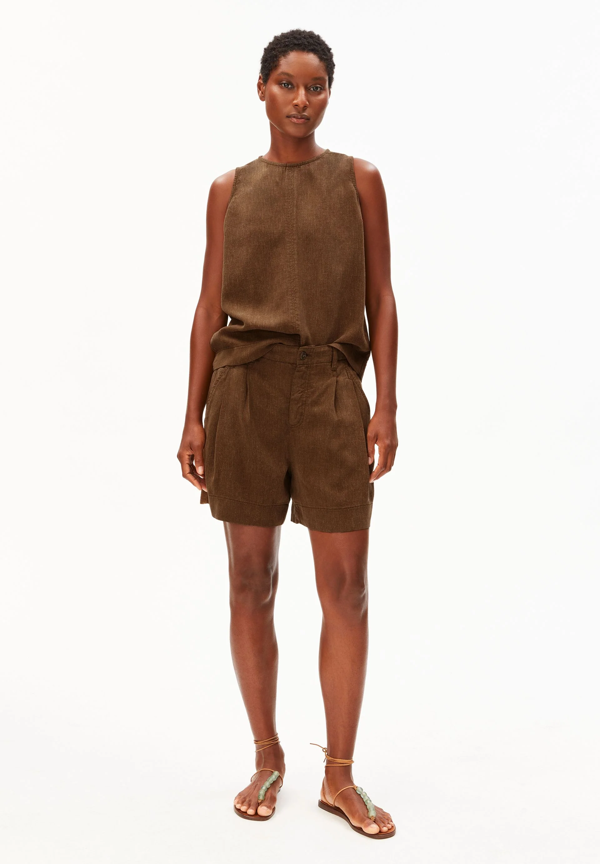 PIÑAYARN® MIX GMT DYE SHORTS | dried palm - Image 5
