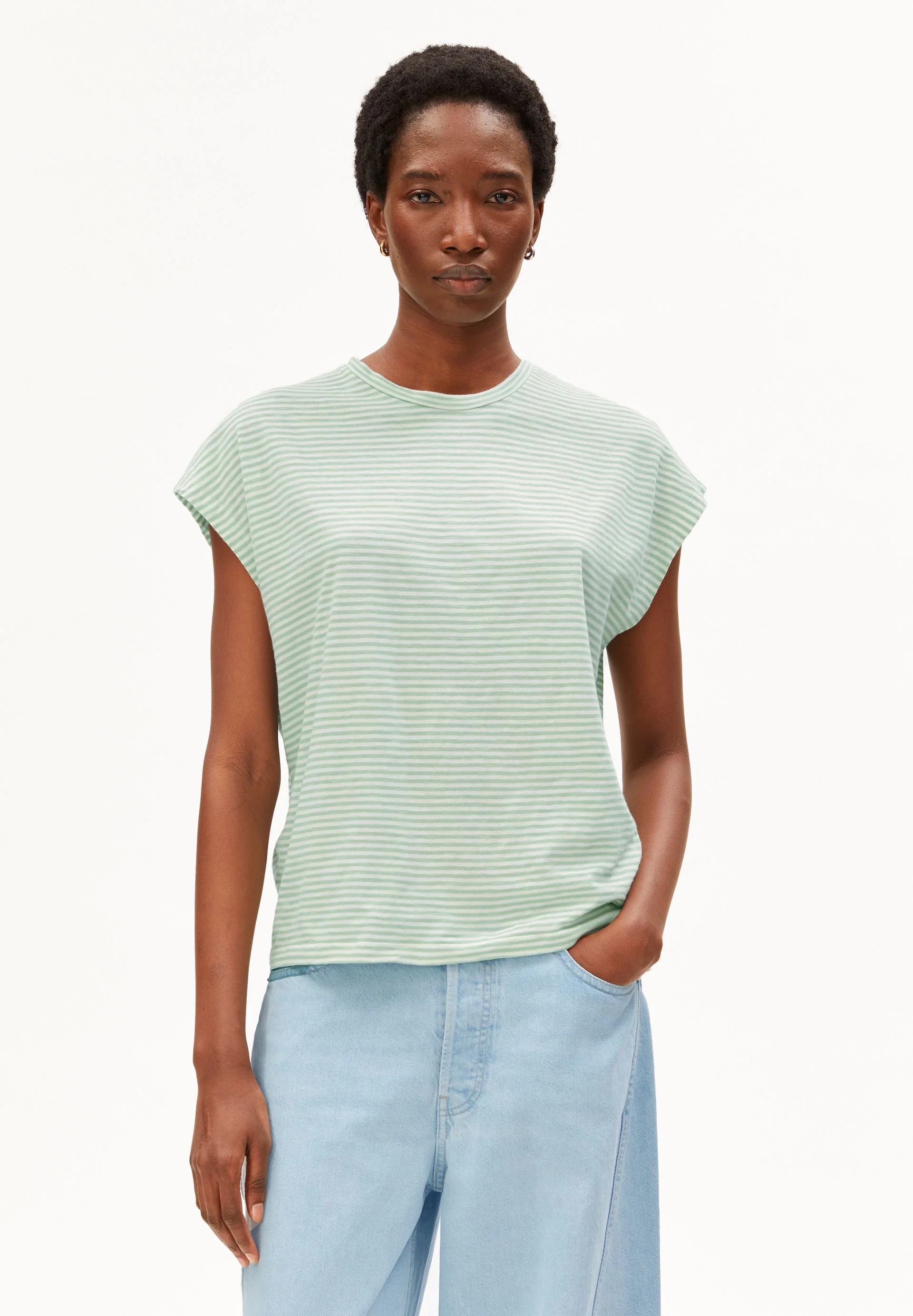 SLUB JERSEY STRIPE T-SHIRT - Image 6