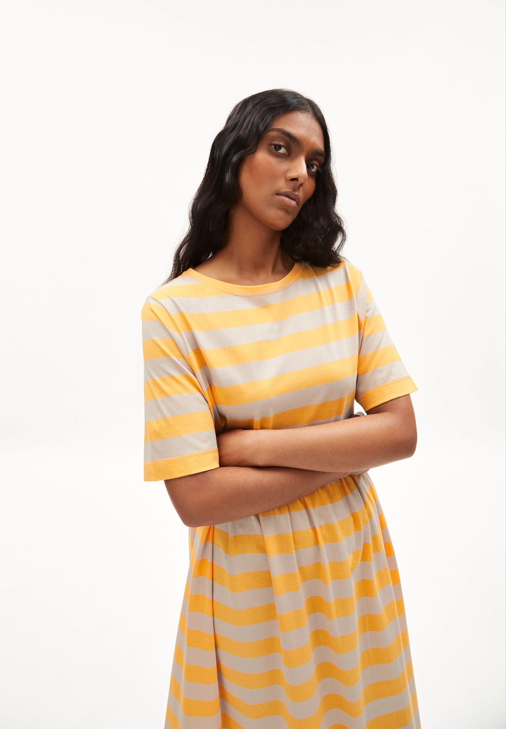TAAKY BLOCK STRIPES | mangorange-light desert